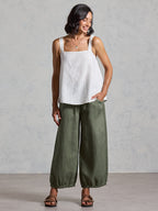 Soella French Linen Top Coconut
