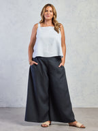 Soella French Linen Top Serene Blue