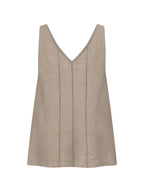 Giana French Linen Top Almond