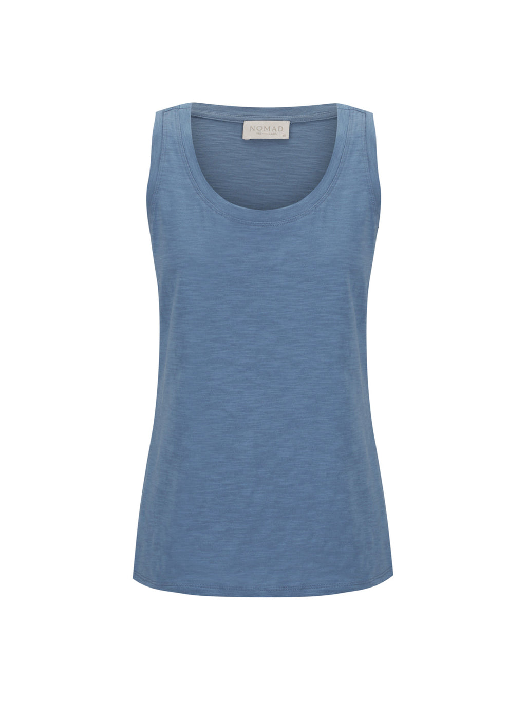 Yarra Cotton Tank Top Aegean Blue