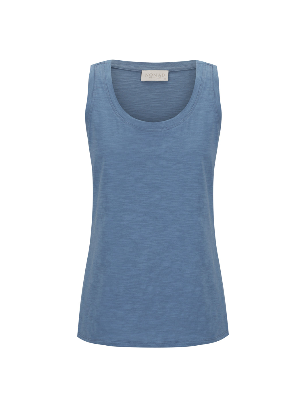 Yarra Cotton Tank Top Aegean Blue