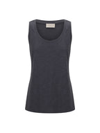 Yarra Cotton Tank Top Charcoal