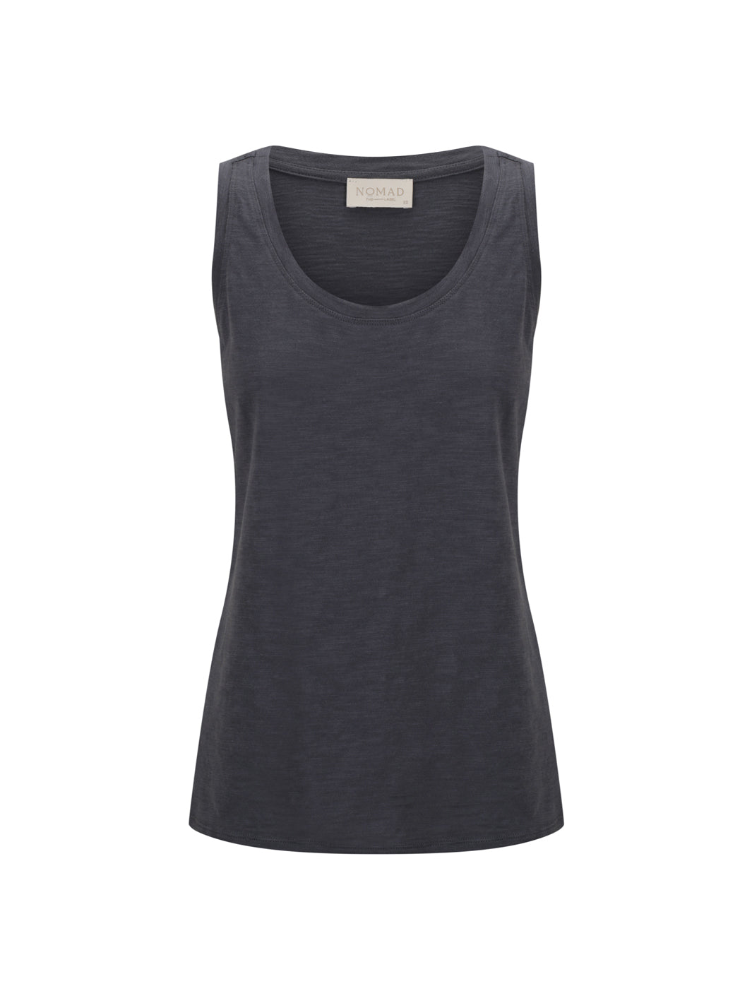 Yarra Cotton Tank Top Charcoal
