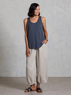 Yarra Cotton Tank Top Charcoal