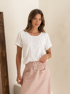 Daisy Organic Cotton Blouse Ivory
