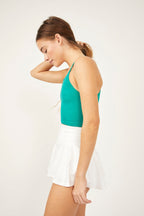 Free People Cropped Run Tank Green Teal