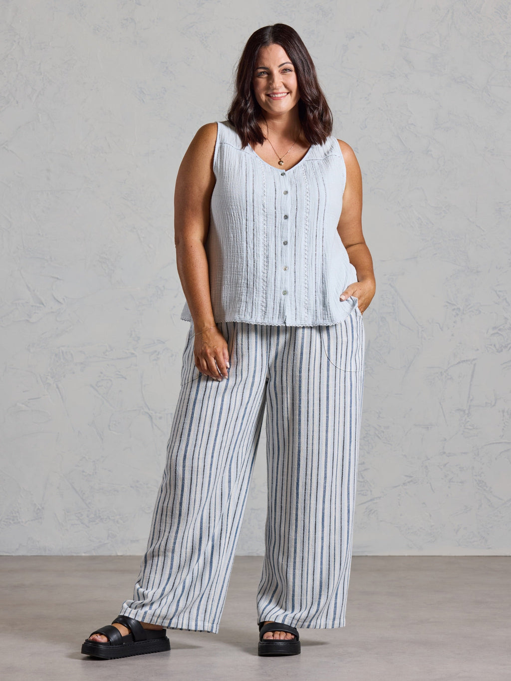 Ceres Organic Cotton Top Serene Blue