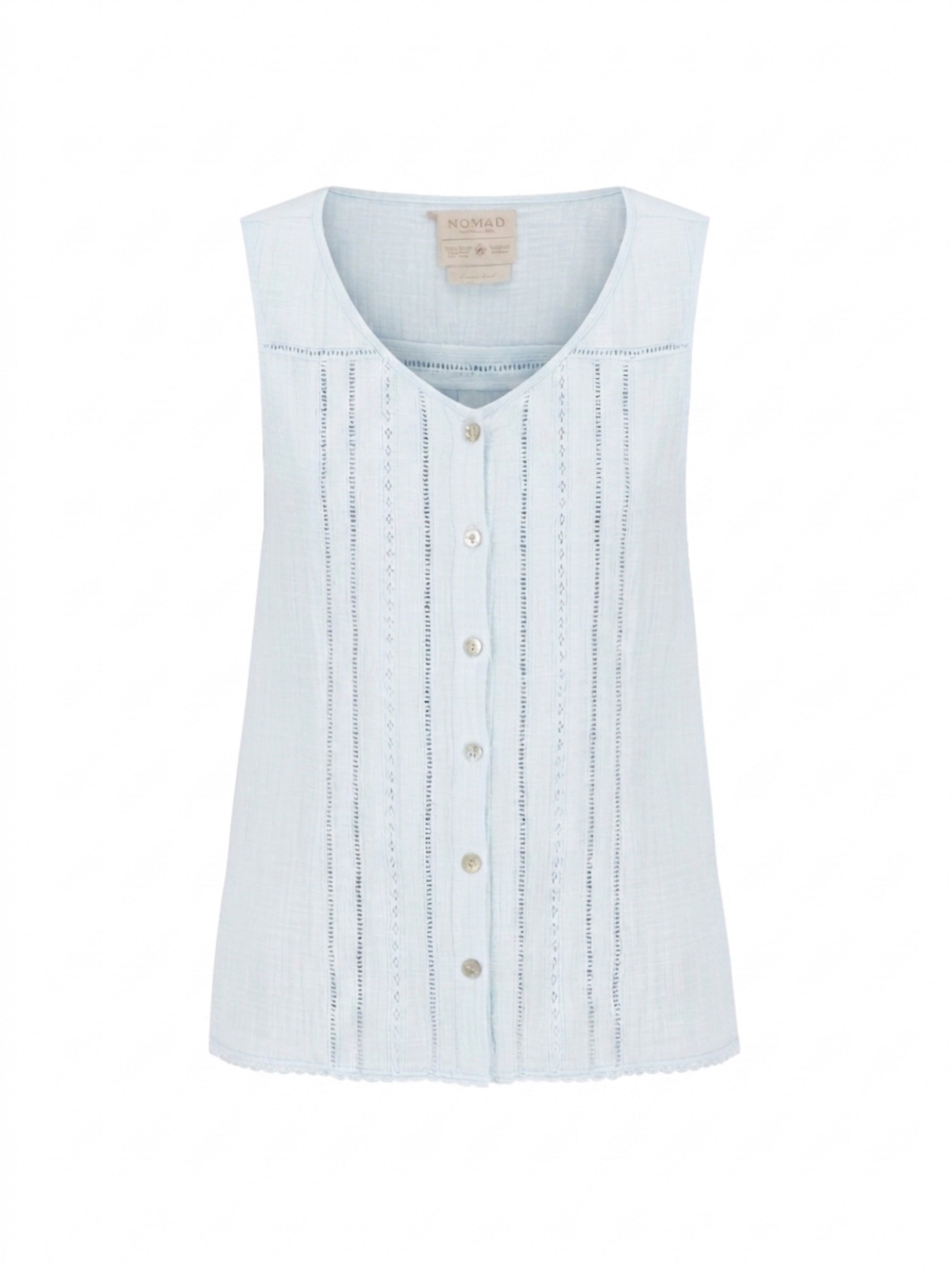 Ceres Organic Cotton Top Serene Blue