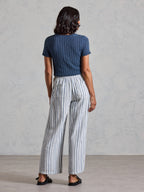Jolie Linen Blend Pants Coastal Blue