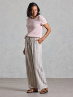 Jolie Linen Blend Pants Driftwood