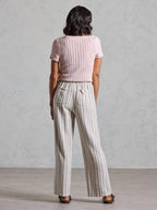 Jolie Linen Blend Pants Driftwood