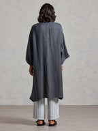 Laguna French Linen Kimono Charcoal