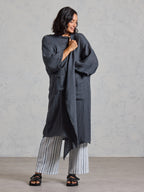 Laguna French Linen Kimono Charcoal