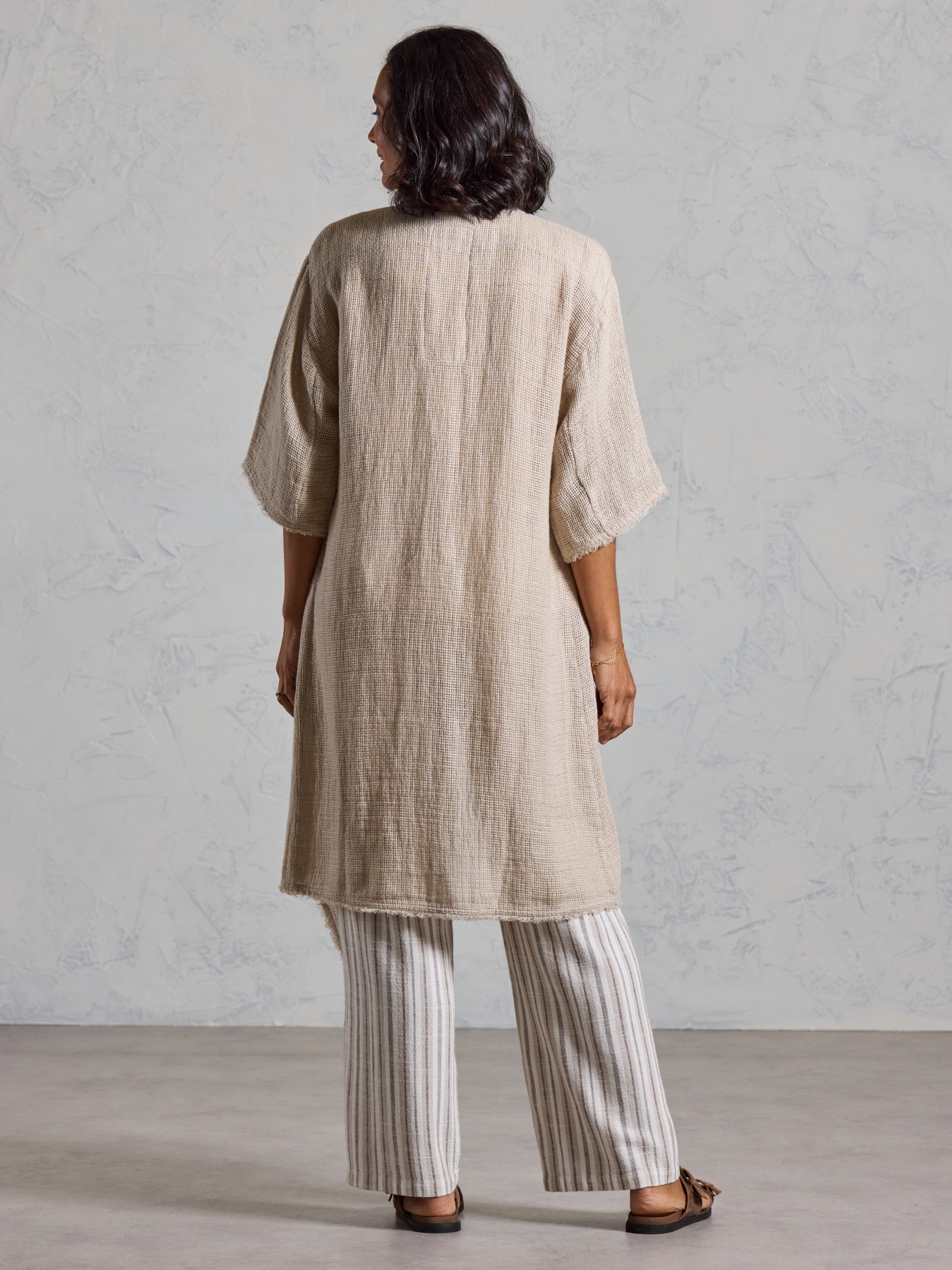Laguna French Linen Kimono Natural