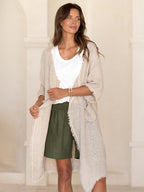 Laguna French Linen Kimono Natural