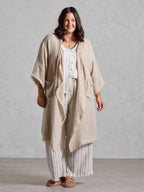 Laguna French Linen Kimono Natural