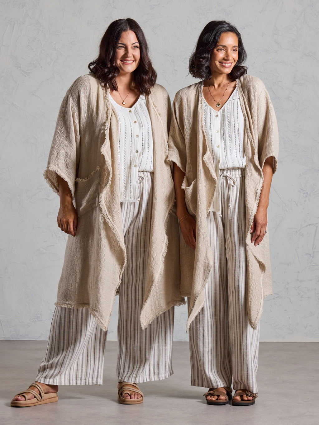Laguna French Linen Kimono Natural