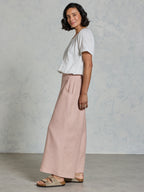 Portillo French Linen Pants Tea Rose