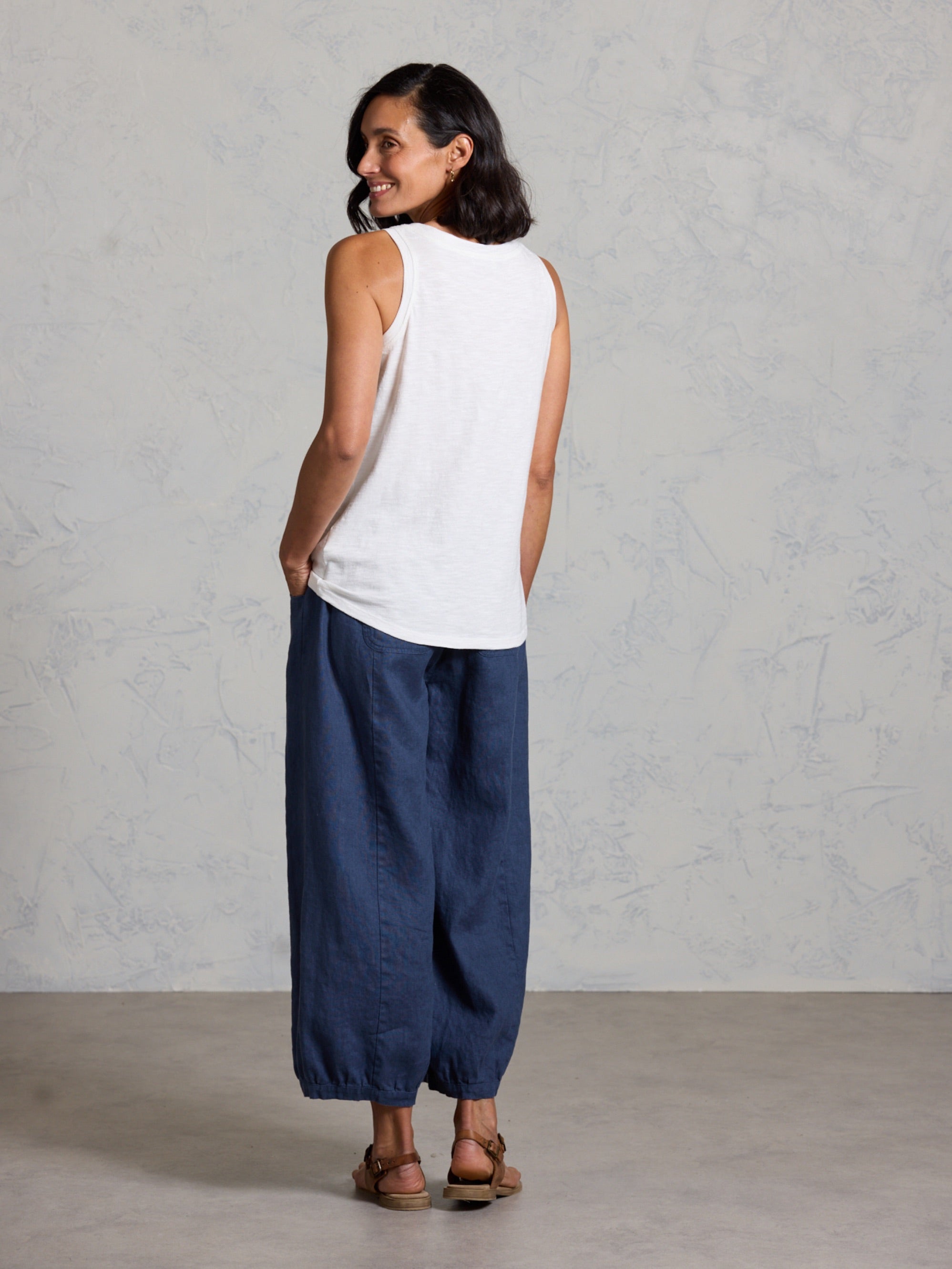 Yarra Cotton Tank Top Coconut